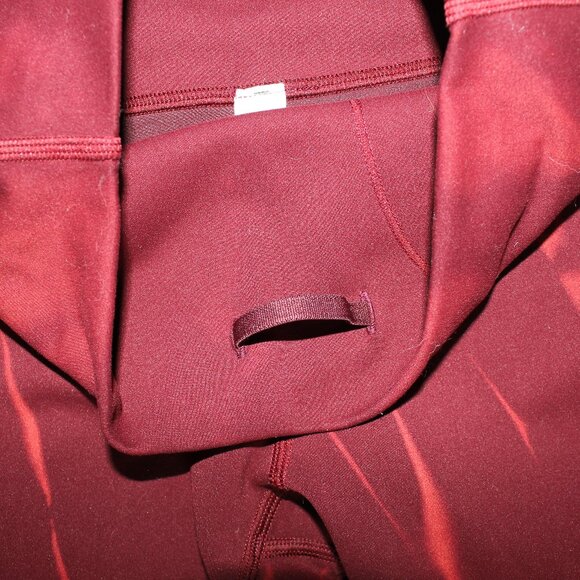 Lululemon Wunder Train High Rise Short 8" Sun Bleached Wash Red Merlot Size 4 - Picture 2 of 7